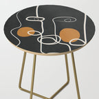 Abstract Face Line Art 04 Side Table Gallery Image 2