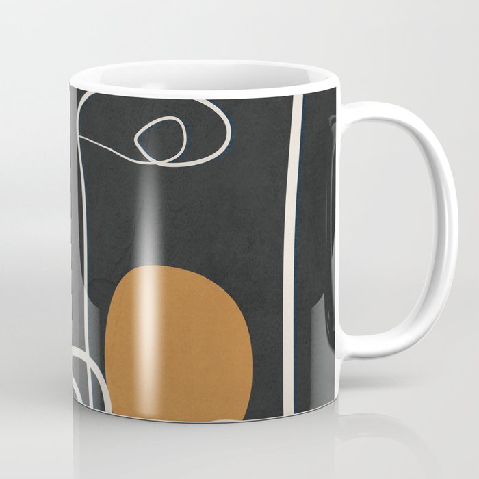 Abstract Face Line Art 04 Coffee Mug Gallery Image 1