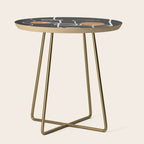 Abstract Face Line Art 04 Side Table Gallery Image 1
