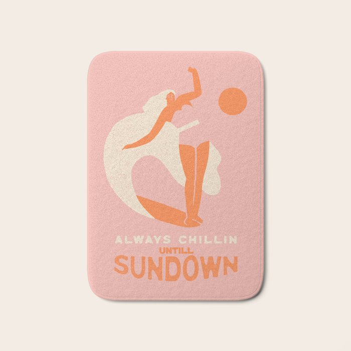 Always chillin surfer Bath Mat Gallery Image 1