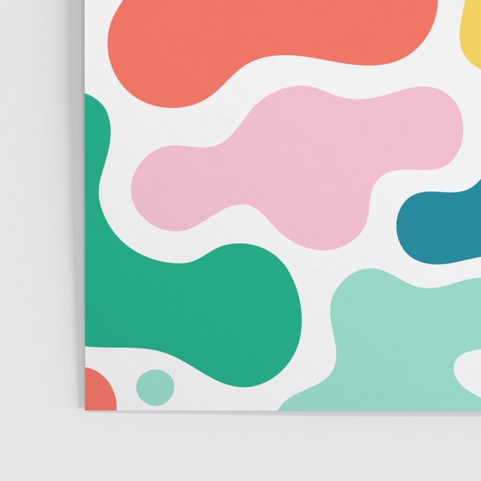 Colorful abstract art shape pattern Poster Gallery Image 3