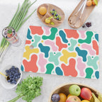 Colorful abstract art shape pattern Cutting Board Gallery Image 2