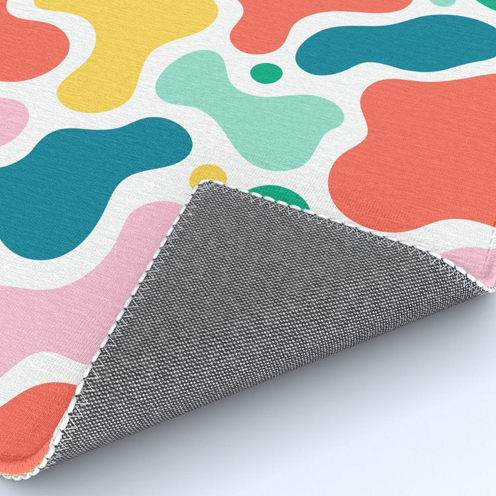 Colorful abstract art shape pattern Rug Gallery Image 4