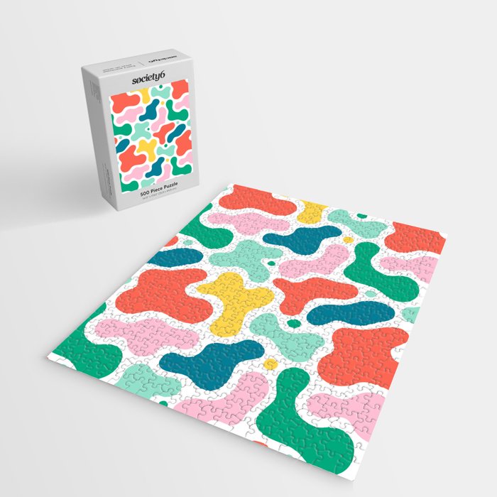 Colorful abstract art shape pattern Jigsaw Puzzle Gallery Image 2