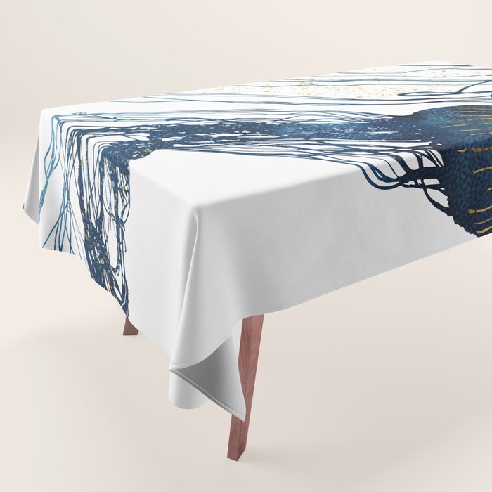 Metallic Jellyfish II Tablecloth Gallery Image 1