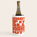 Bold Optimistic Quote in Retro Orange Wine Chiller Gallery Image 1