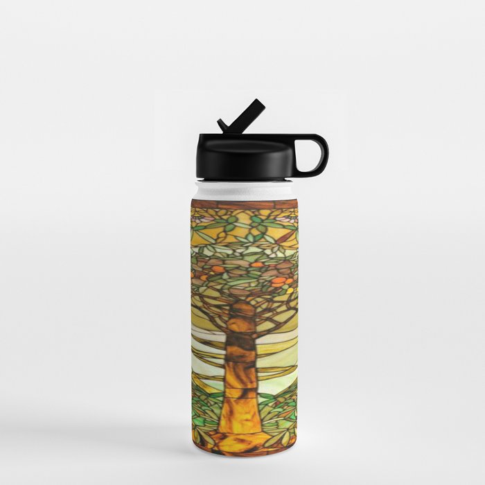 Louis Comfort Tiffany - Stained glass. Tree of life Water Bottle Gallery Image 1