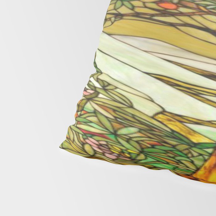 Louis Comfort Tiffany - Stained glass. Tree of life Pillow Sham Gallery Image 4