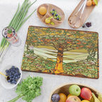 Louis Comfort Tiffany - Stained glass. Tree of life Cutting Board Gallery Image 2