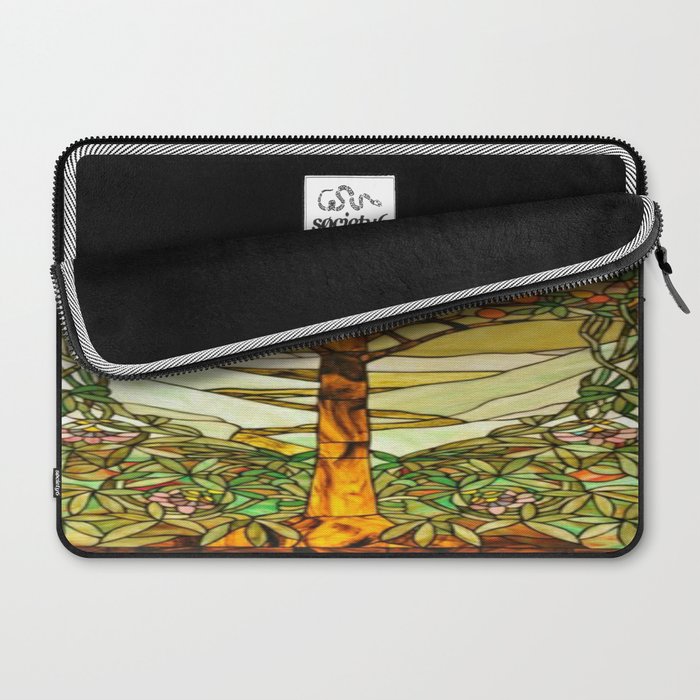 Louis Comfort Tiffany - Stained glass. Tree of life Laptop Sleeve Gallery Image 2