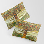 Louis Comfort Tiffany - Stained glass. Tree of life Pillow Sham Gallery Image 3