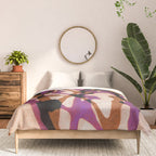 Echoes of Gypsophila / Orange & Pink Comforter Gallery Image 3