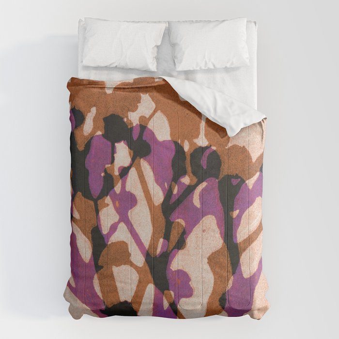 Echoes of Gypsophila / Orange & Pink Comforter Gallery Image 6