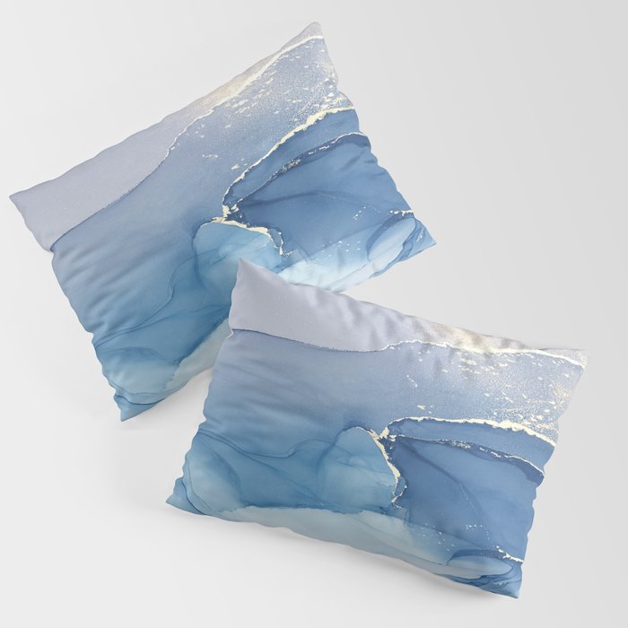 Abstract Blue Art Print By LandSartprints Pillow Sham Gallery Image 3
