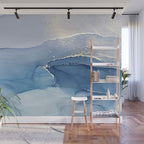 Abstract Blue Art Print By LandSartprints Wall Mural Gallery Image 1