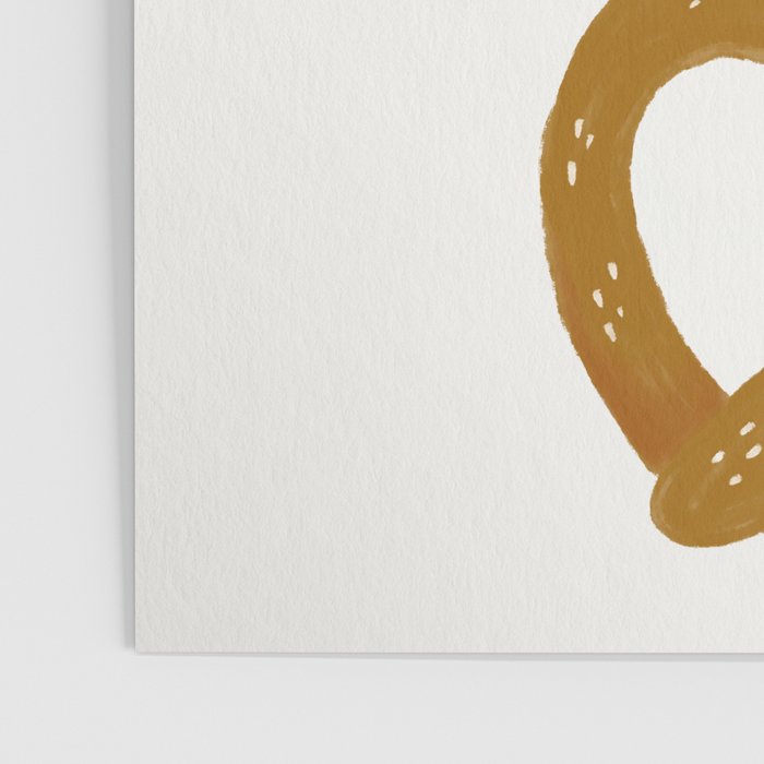 Pretzel Pattern - White Poster Gallery Image 3