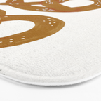 Pretzel Pattern - White Bath Mat Gallery Image 3