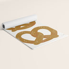 Pretzel Pattern - White Yoga Mat Gallery Image 2