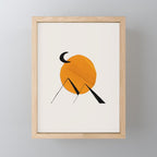 Minimalist Minimal Mid Century Abstract Middle Eastern Egypt Ancient Ruins Pyramids Moon Ejaaz Hanif Mini Art Print Gallery Image 1