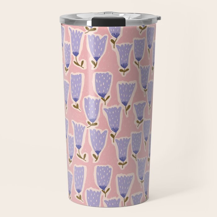 Oh little flower hand drawn pattern Travel Mug Gallery Image 1