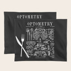 Optometrist Optometry Eye Doctor Tools Vintage Patent Print Placemat Gallery Image 1