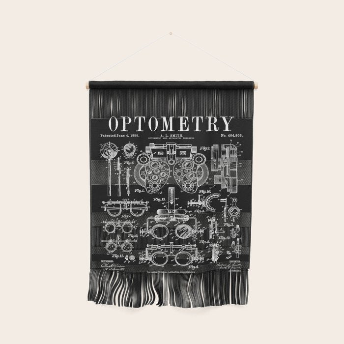 Optometrist Optometry Eye Doctor Tools Vintage Patent Print Wall Hanging Gallery Image 1