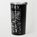 Optometrist Optometry Eye Doctor Tools Vintage Patent Print Travel Mug Gallery Image 2