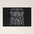 Optometrist Optometry Eye Doctor Tools Vintage Patent Print Welcome Mat Gallery Image 1