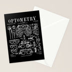 Optometrist Optometry Eye Doctor Tools Vintage Patent Print Stationery Card Gallery Image 2