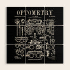 Optometrist Optometry Eye Doctor Tools Vintage Patent Print Wood Wall Art Gallery Image 1