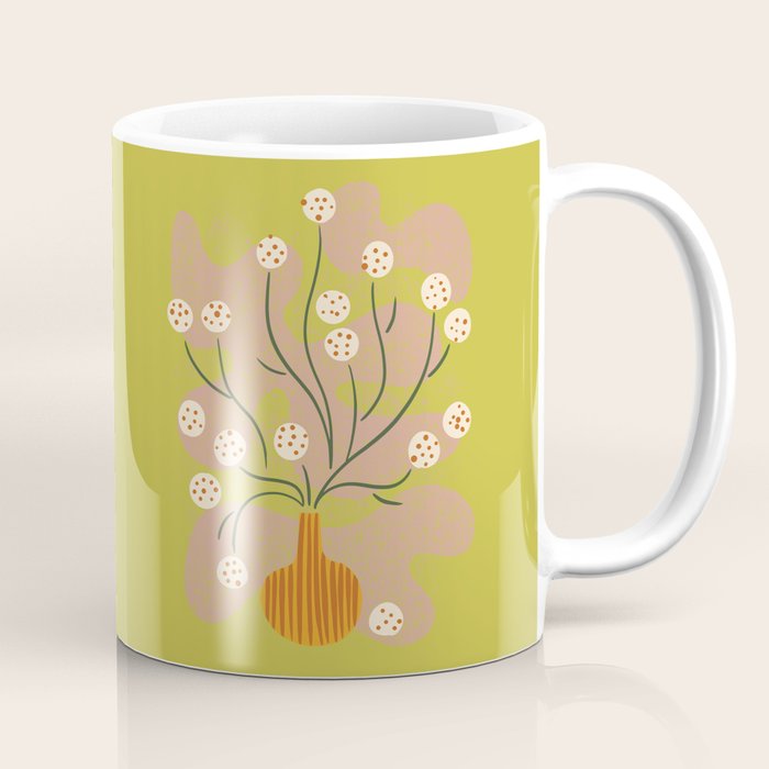 Round Flower Still Life Coffee Mug Gallery Image 1