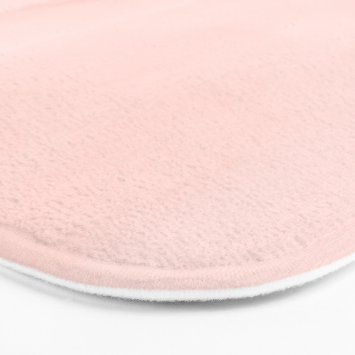 Seashell Pink Watercolor Bath Mat Gallery Image 3