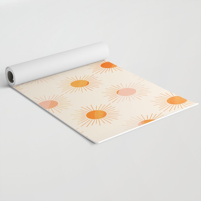 Sherbet Sunnies | Boho Sun Pattern Yoga Mat Gallery Image 2