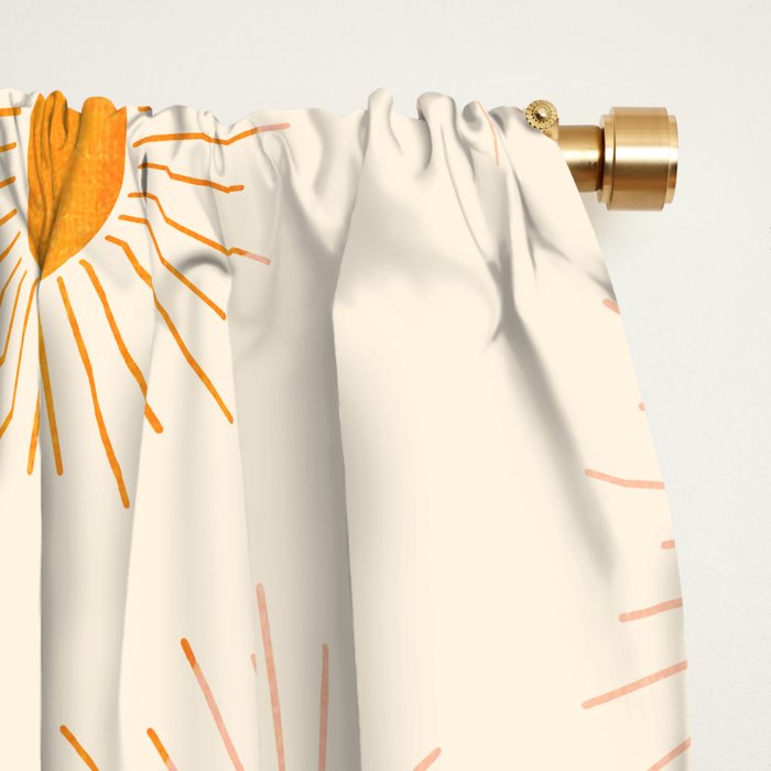 Sherbet Sunnies | Boho Sun Pattern Window Curtain Gallery Image 2