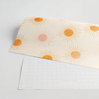 Sherbet Sunnies | Boho Sun Pattern Wrapping Paper Gallery Image 2