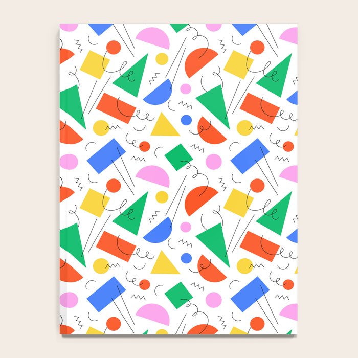 Colorful abstract geometric shape art pattern Notebook Gallery Image 4