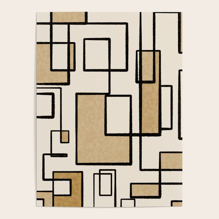Piet Composition - Mid-Century Modern Minimalist Geometric Abstract Poster Gallery Image 4