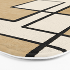 Piet Composition - Mid-Century Modern Minimalist Geometric Abstract Bath Mat Gallery Image 3