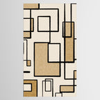 Piet Composition - Mid-Century Modern Minimalist Geometric Abstract Tablecloth Gallery Image 2