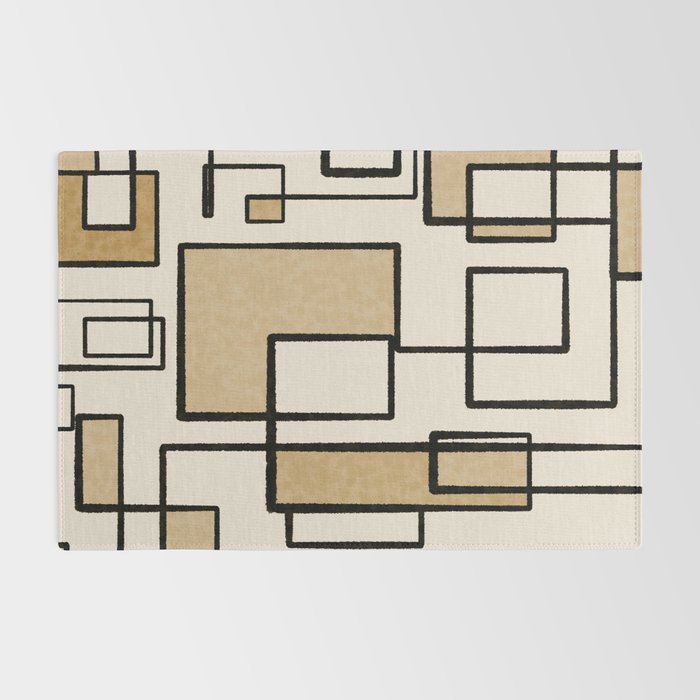 Piet Composition - Mid-Century Modern Minimalist Geometric Abstract Rug Gallery Image 2