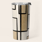 Piet Composition - Mid-Century Modern Minimalist Geometric Abstract Travel Mug Gallery Image 2