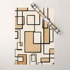 Piet Composition - Mid-Century Modern Minimalist Geometric Abstract Wrapping Paper Gallery Image 1