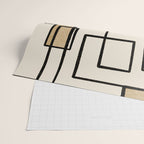 Piet Composition - Mid-Century Modern Minimalist Geometric Abstract Wrapping Paper Gallery Image 2