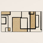 Piet Composition - Mid-Century Modern Minimalist Geometric Abstract Desk Mat Gallery Image 3