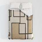 Piet Composition - Mid-Century Modern Minimalist Geometric Abstract Duvet Cover Gallery Image 6