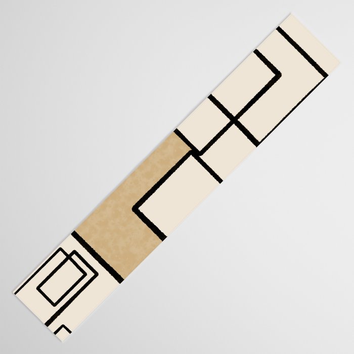 Piet Composition - Mid-Century Modern Minimalist Geometric Abstract Table Runner Gallery Image 3