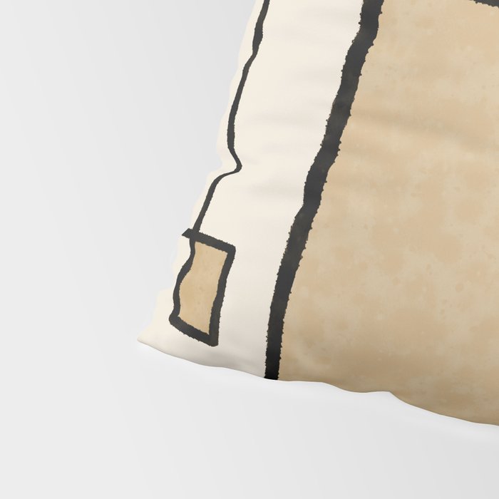 Piet Composition - Mid-Century Modern Minimalist Geometric Abstract Pillow Sham Gallery Image 4
