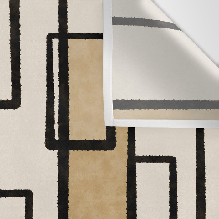Piet Composition - Mid-Century Modern Minimalist Geometric Abstract Wall Tapestry Gallery Image 3