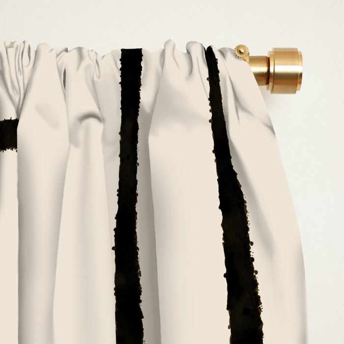 Piet Composition - Mid-Century Modern Minimalist Geometric Abstract Window Curtain Gallery Image 2