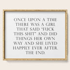 Once upon a time she said fuck this Serving Tray Gallery Image 1